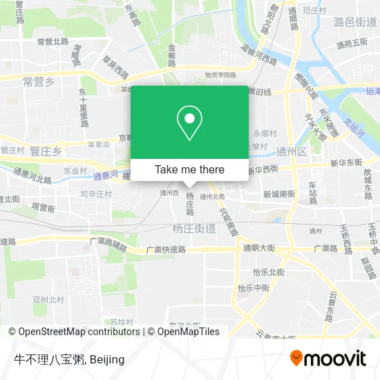 牛不理八宝粥 map