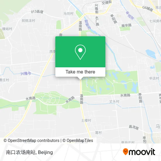 南口农场南站 map