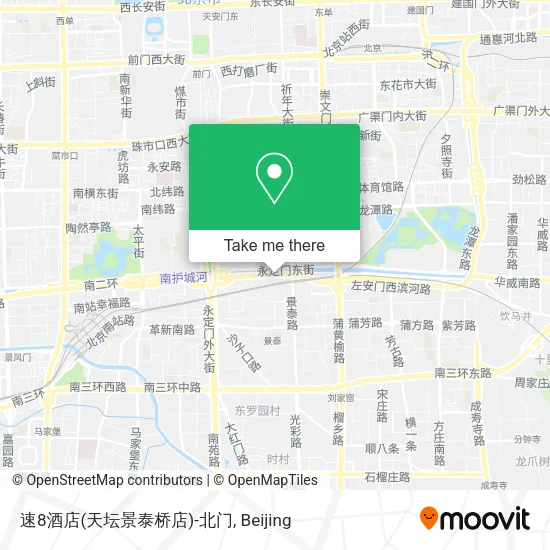 速8酒店(天坛景泰桥店)-北门 map