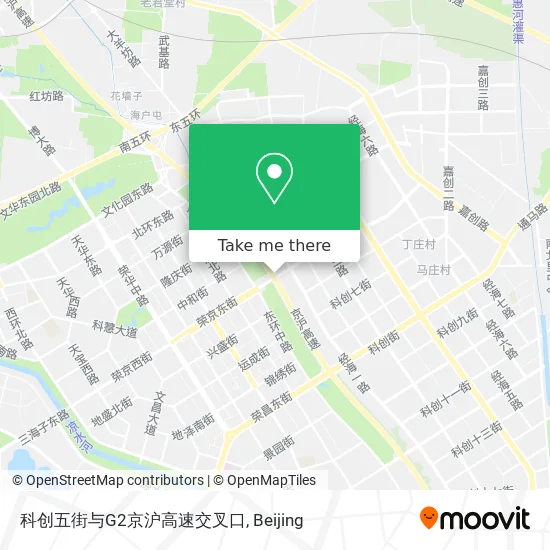 科创五街与G2京沪高速交叉口 map