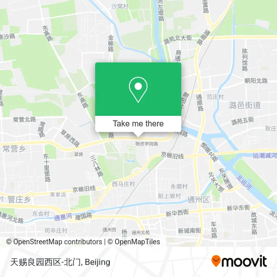 天赐良园西区-北门 map