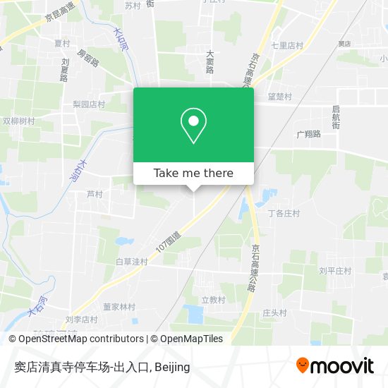 窦店清真寺停车场-出入口 map