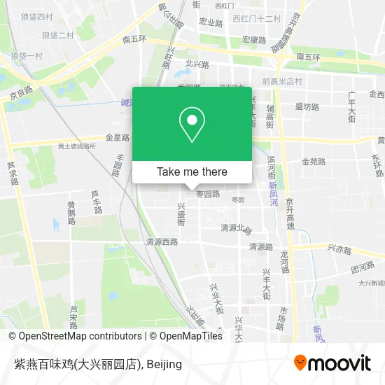 紫燕百味鸡(大兴丽园店) map