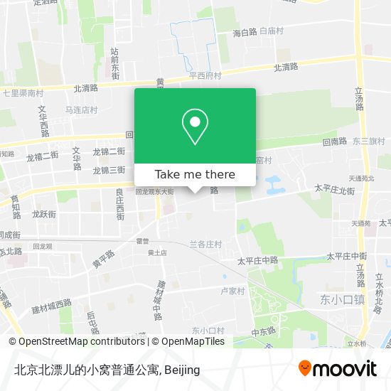 北京北漂儿的小窝普通公寓 map