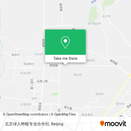 北京绿人种植专业合作社 map