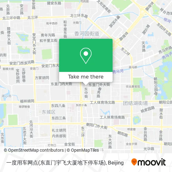 一度用车网点(东直门宇飞大厦地下停车场) map