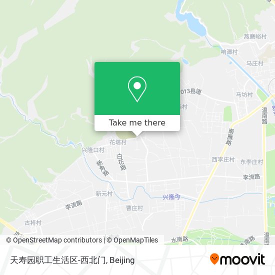 天寿园职工生活区-西北门 map