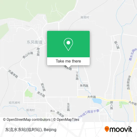 东流水东站(临时站) map