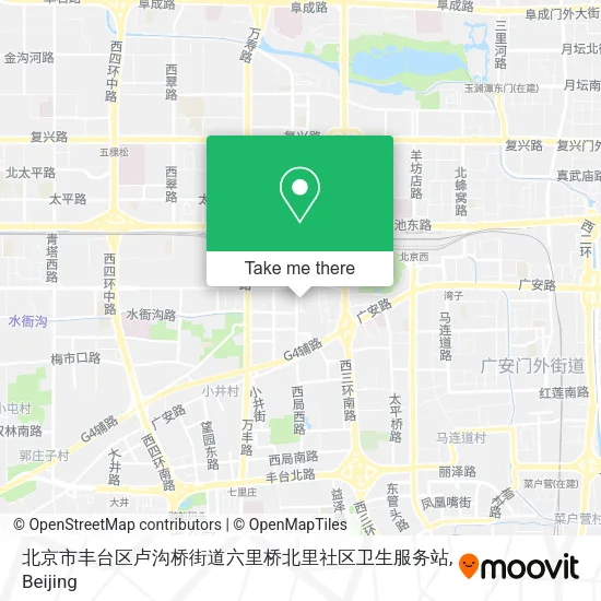北京市丰台区卢沟桥街道六里桥北里社区卫生服务站 map