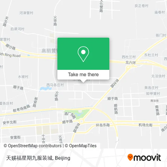 天赐福星期九服装城 map