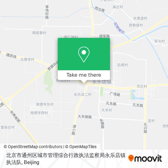 北京市通州区城市管理综合行政执法监察局永乐店镇执法队 map