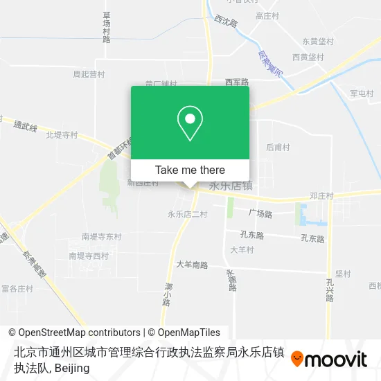北京市通州区城市管理综合行政执法监察局永乐店镇执法队 map
