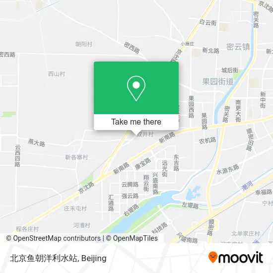 北京鱼朝洋利水站 map