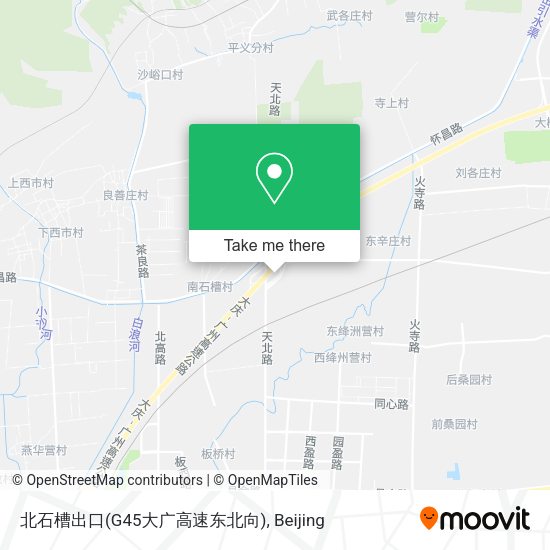 北石槽出口(G45大广高速东北向) map
