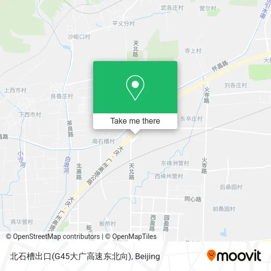 北石槽出口(G45大广高速东北向) map