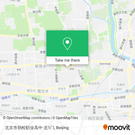 北京市劲松职业高中-北1门 map