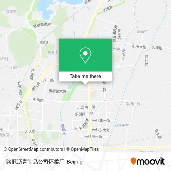路冠沥青制品公司怀柔厂 map