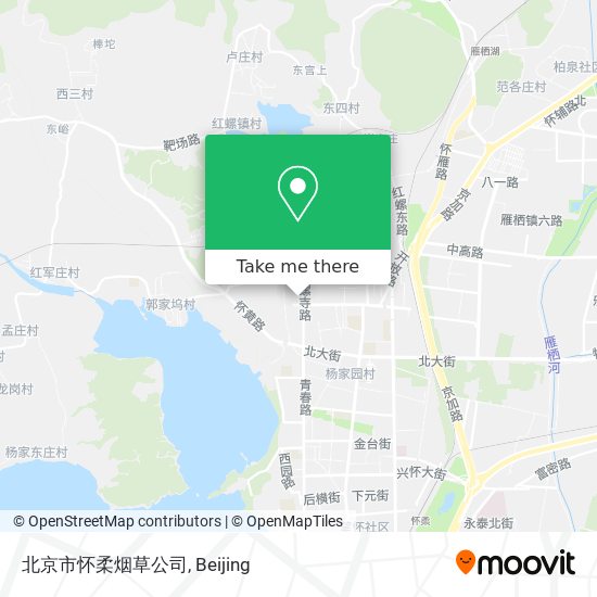 北京市怀柔烟草公司 map