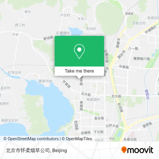 北京市怀柔烟草公司 map