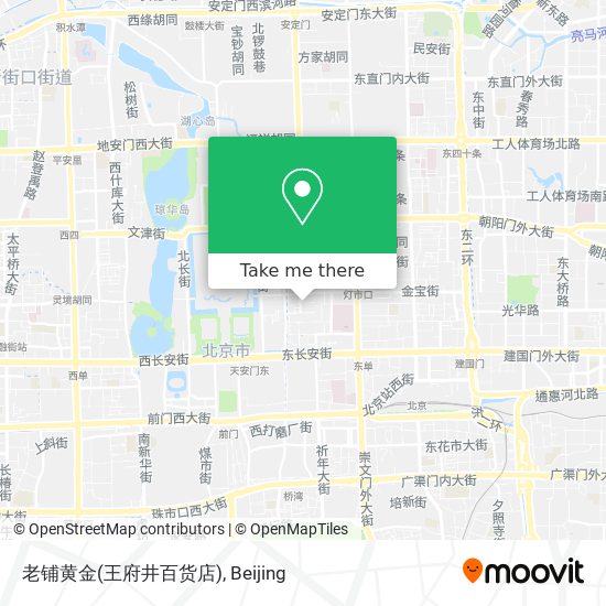 老铺黄金(王府井百货店) map