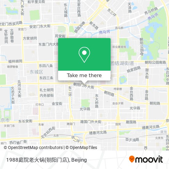 1988庭院老火锅(朝阳门店) map