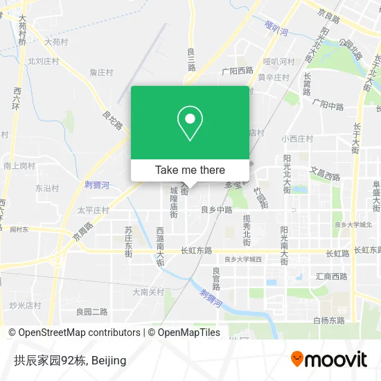 拱辰家园92栋 map