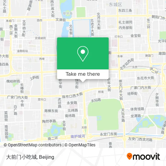 大前门小吃城 map