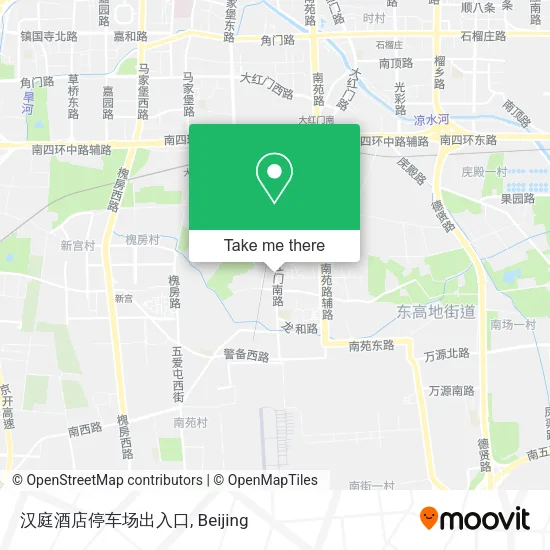 汉庭酒店停车场出入口 map