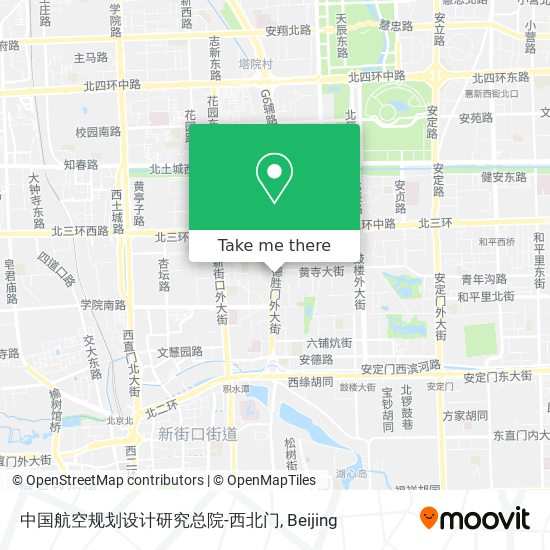 中国航空规划设计研究总院-西北门 map