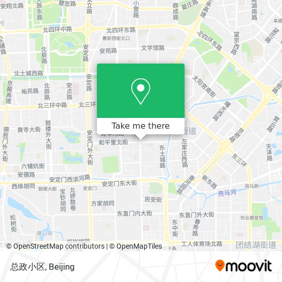 总政小区 map