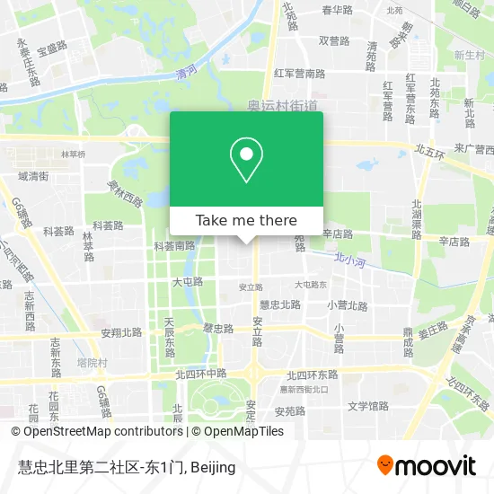 慧忠北里第二社区-东1门 map