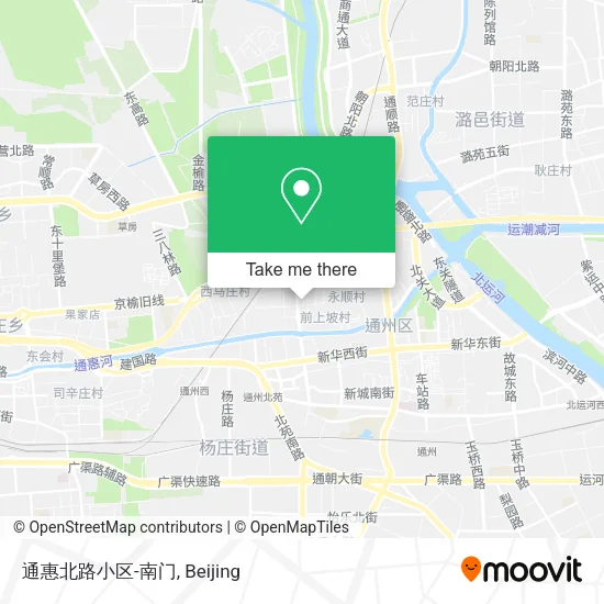 通惠北路小区-南门 map