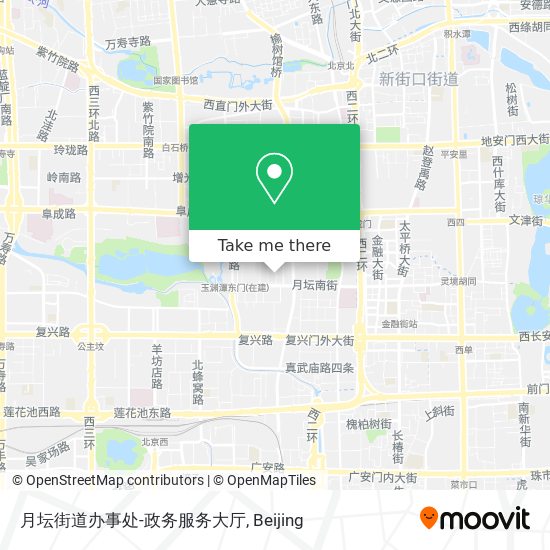 月坛街道办事处-政务服务大厅 map