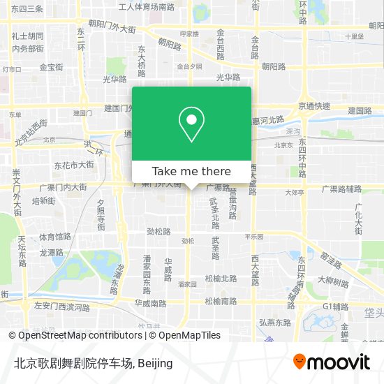北京歌剧舞剧院停车场 map