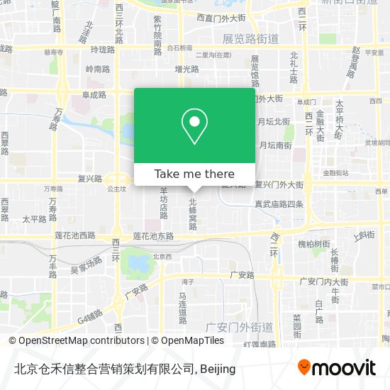北京仓禾信整合营销策划有限公司 map