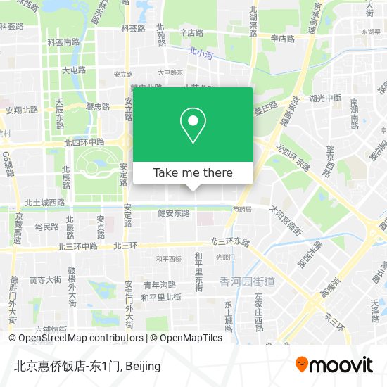 北京惠侨饭店-东1门 map
