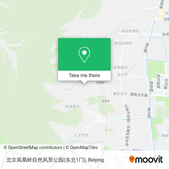 北京凤凰岭自然风景公园(东北1门) map