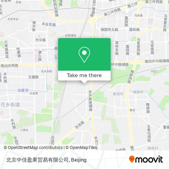 北京中佳盈果贸易有限公司 map