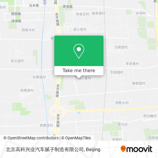 北京高科兴业汽车腻子制造有限公司 map