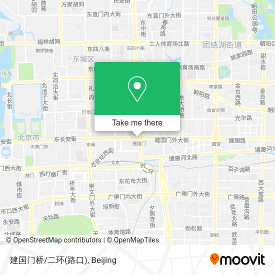 建国门桥/二环(路口) map