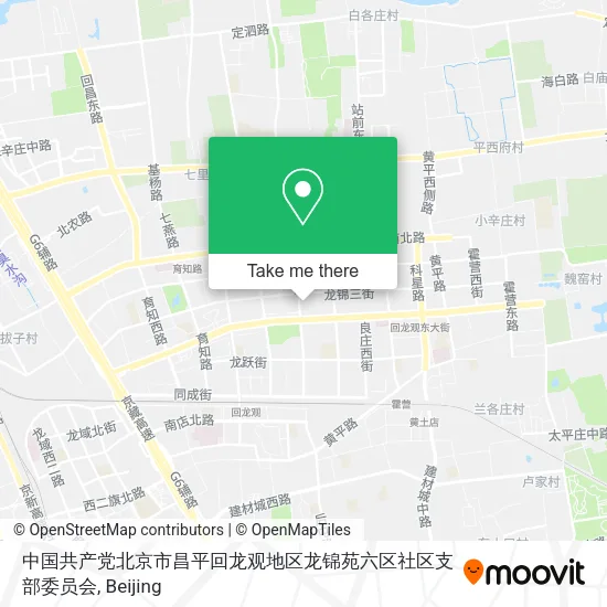 中国共产党北京市昌平回龙观地区龙锦苑六区社区支部委员会 map