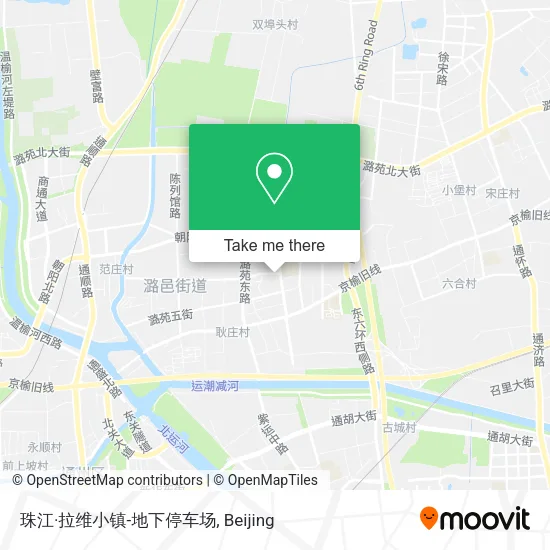 珠江·拉维小镇-地下停车场 map