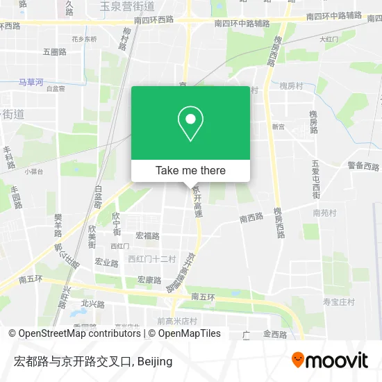 宏都路与京开路交叉口 map
