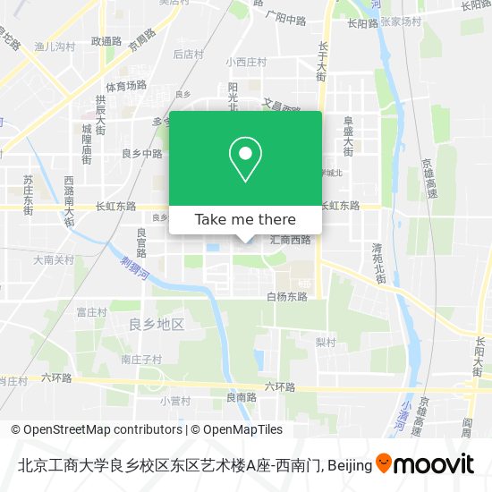 北京工商大学良乡校区东区艺术楼A座-西南门 map