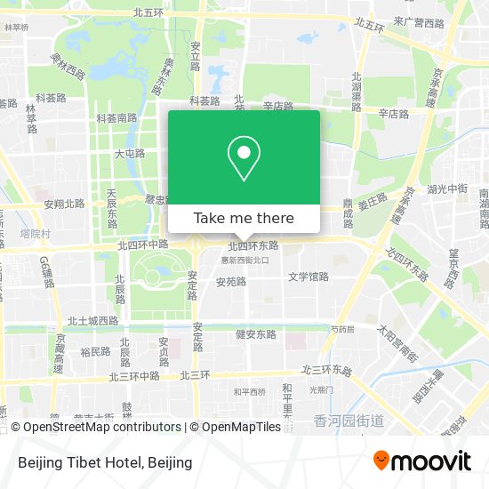 Beijing Tibet Hotel map