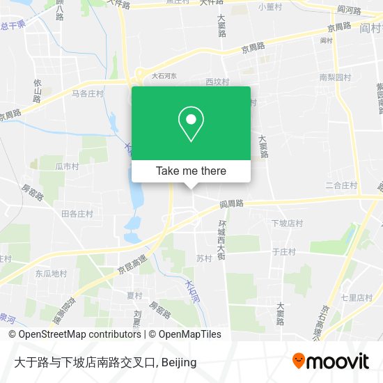 大于路与下坡店南路交叉口 map