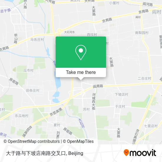 大于路与下坡店南路交叉口 map