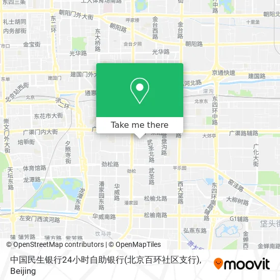 中国民生银行24小时自助银行(北京百环社区支行) map