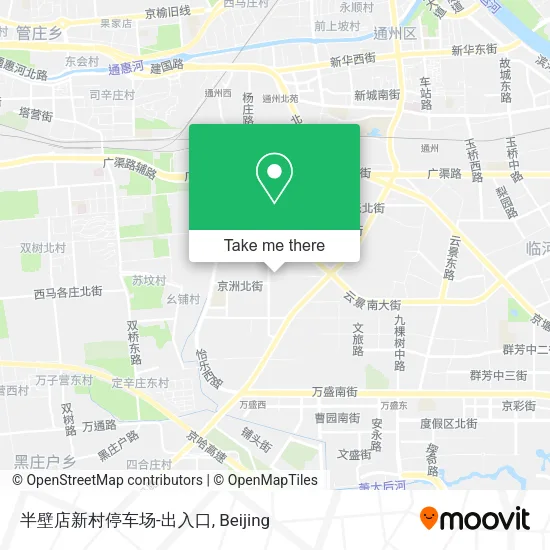 半壁店新村停车场-出入口 map