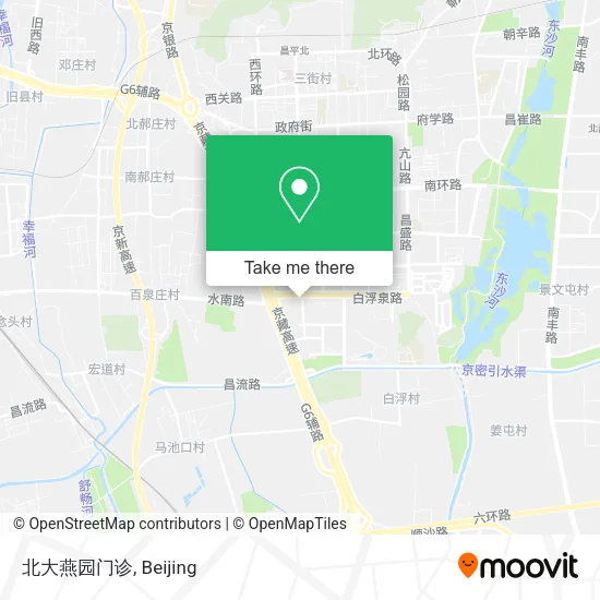 北大燕园门诊 map